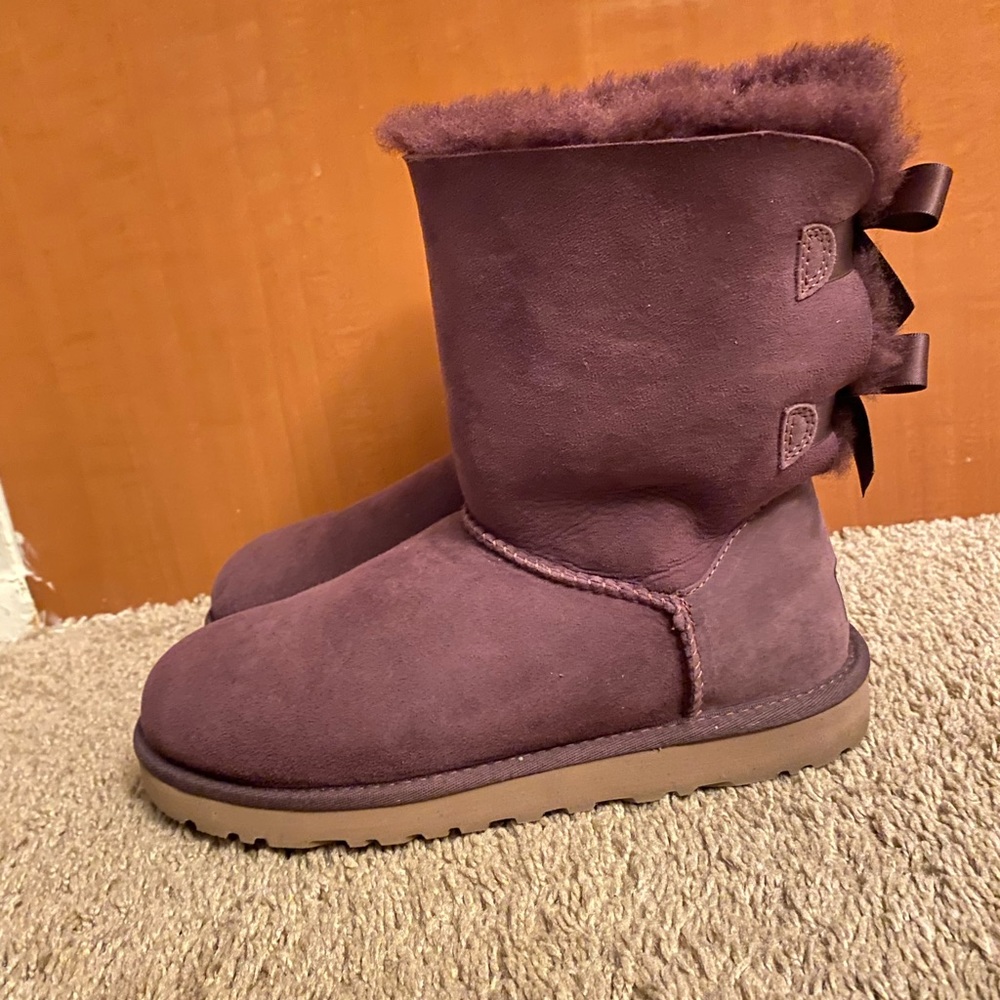 Purple Bailey Bow Ugg Boots